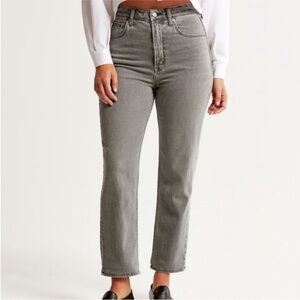 ABERCROMBIE Curve Love Ultra High Rise Ankle Straight Jean NWOT